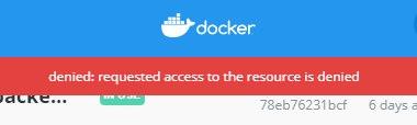 denied: requested access to the resource is denied