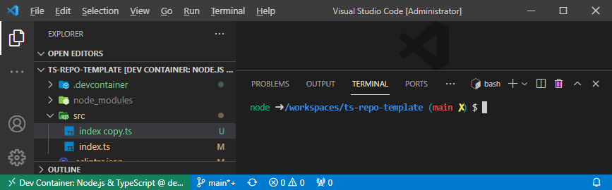 vscode devcontainers